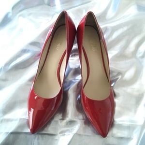 Red Patent Pumps